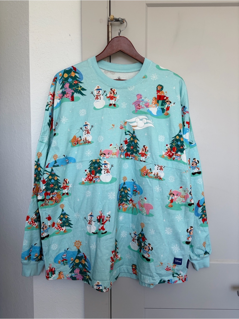 DISNEY PARKS CRUISE LINE MERRY TIME GRAPHIC SPIRIT JERSEY SIZE XL